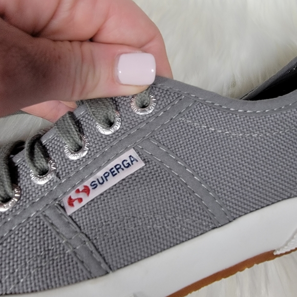 Grey Superga sneakers size US 6.5 - Picture 4 of 6